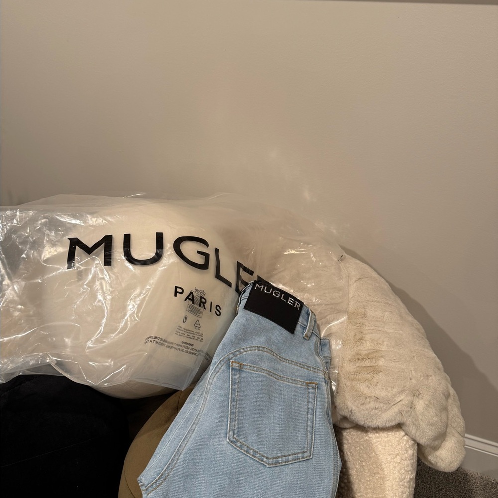 Mugler Light Blue Women Jeans